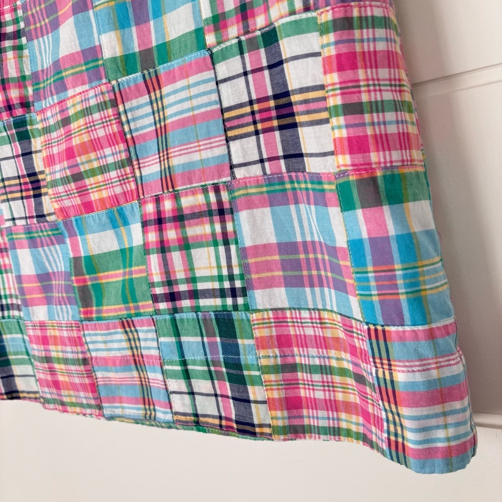 Talbots Madras Colorful Patchwork Women's Cotton Skirt Size 4 Petite - Picture 11 of 12